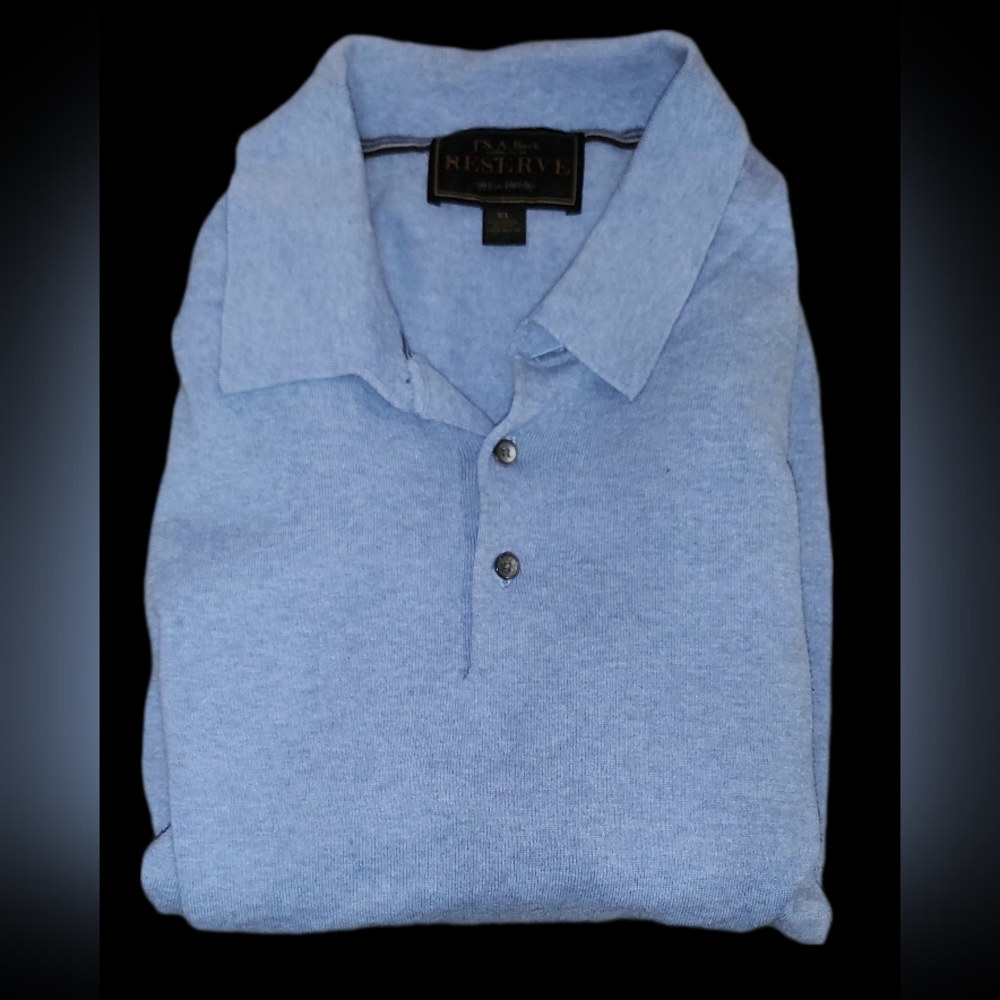 Jos. A. Bank Reserve Men's Long Sleeve Polo Sweater XL - Picture 2 of 8